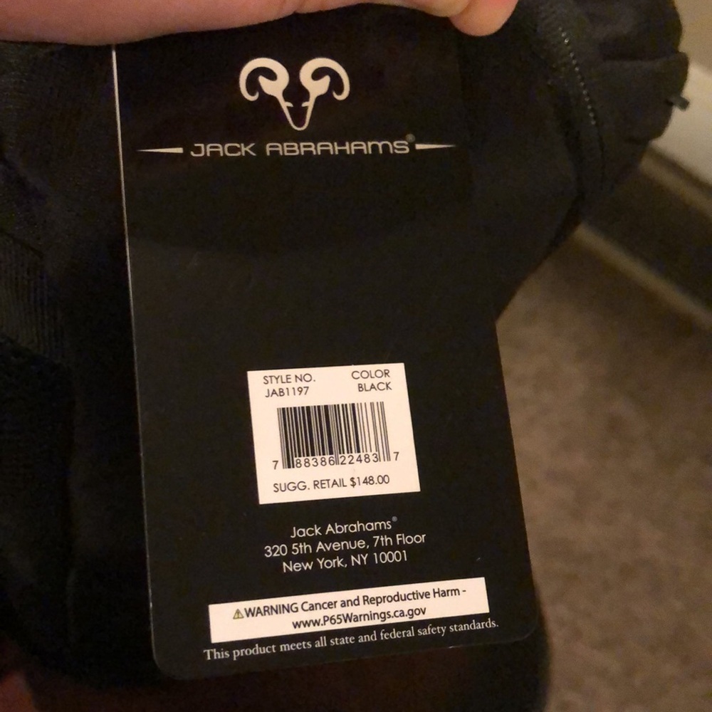 Jack Abrahams The Troy 19” hi-density nylon workbook travel backpack in Black - Picture 7 of 7